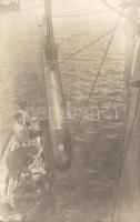 k.u.k. Military warhip loading of a torpedo Photo