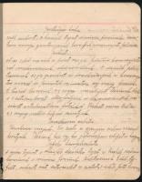 1939 Kolozsár, Manner Matild háztartási füzete, benne rengeteg recepttel teleírva, közte számos süte...