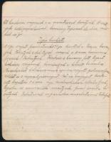 1939 Kolozsár, Manner Matild háztartási füzete, benne rengeteg recepttel teleírva, közte számos süte...