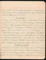 1939 Kolozsár, Manner Matild háztartási füzete, benne rengeteg recepttel teleírva, közte számos süte...