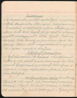 1939 Kolozsár, Manner Matild háztartási füzete, benne rengeteg recepttel teleírva, közte számos süte...