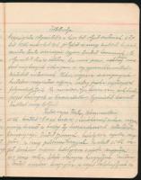 1939 Kolozsár, Manner Matild háztartási füzete, benne rengeteg recepttel teleírva, közte számos süte...