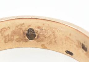 14K arany (Au) karikagyűrű. Jelzett 5,6 g, m: 55