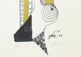 Olvashatatlan jelzéssel: Női akt. Vegyestechnika, papír. Üvegezett, kissé sérült fakeretben, 41×30,5...