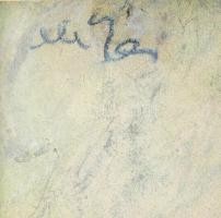 Olvashatatlan jelzéssel (Miháltz Pál?): Játszó gyerek. Pasztell, papír. Üvegezett, dekoratív, kissé ...