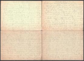 1942 9 db tábori postai levelezőlap Szőnyi Bélától Gerlóczy Gézánénak