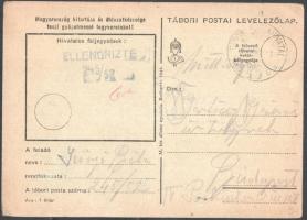 1942 9 db tábori postai levelezőlap Szőnyi Bélától Gerlóczy Gézánénak