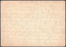 1942 9 db tábori postai levelezőlap Szőnyi Bélától Gerlóczy Gézánénak