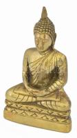 Antik réz Buddha szobor, szép állapotban. m: 13 cm