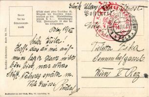 1915 Wir lassen nicht locker! / WWI Imperial German Navy (Kaiserliche Marine) art postcard, mariner....