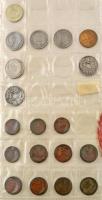 ~100db-os, 19-20. századi érmetétel 2db használt állapotú berakó albumban T:vegyes ~100pcs coin lot,...