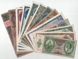 1930-1946. 10P-1.000.000.000MP (13xklf) 13db-os vegyes pengő bankjegy tétel T:F,VG