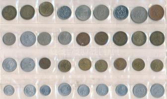 Csehszlovákia / Csehország 1921-2004. 1h-10K (36x) 36db-os vegyes érmetétel T:vegyes
Czechoslovakia...