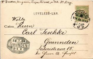 1904 Budapest V. Erzsébet tér, üzletek. Divald Károly 45. sz. (EK)