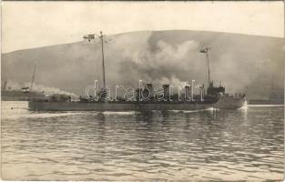 SMS CSEPEL Osztrák-Magyar Haditengerészet Tátra-osztályú rombolója / K.u.K. Kriegsmarine / WWI Austro-Hungarian Navy Tatra-class destroyer SMS Csepel. photo (fl)