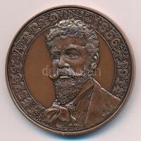 Lapis András (1942-) ~1990. Feszty Árpád 1856-1914 egyoldalas bronz emlékérem (42,5mm) T:UNC