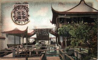 Chinese Tea-house with garden