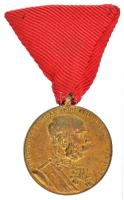 1898. Jubileumi Emlékérem a Fegyveres Erő Számára / Signum memoriae (AVSTR) bronz kitüntetés modern mellszalagon T:VF Hungary 1898. Commemorative Jubilee Medal for the Armed Forces bronze decoration with modern ribbon C:VF NMK 249.