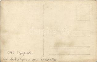 1916 SMS CSEPEL Osztrák-Magyar Haditengerészet Tátra-osztályú romboló halott matrózainak hősi temető...