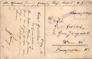 1917 SMS PRINZ EUGEN Osztrák-Magyar Haditengerészet pre-dreadnought csatahajója / K.u.K. Kriegsmarin...