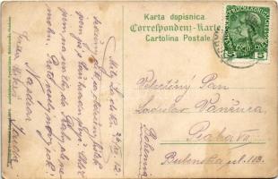 1912 Gruz, Gravosa; Osztrák-magyar haditengerészet Tátra-osztályú rombolóia kikötőben / K.u.K. Krieg...