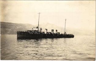 SMS TATRA osztrák-magyar Tátra-osztályú romboló / K.u.K. Kriegsmarine / SMS Tatra Austro-Hungarian Navy Tatra-class destroyer. Phot. Alois Beer, Schrinner Pola 1915.