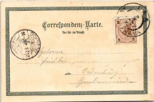 1898 (Vorläufer) Laa an der Thaya, Stadt Laa vom Kirchturm gesehen, Hotel Schnabel, Dampfbrauerei, R...