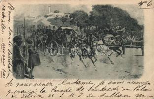 1899 Constantinople the Sultan coming from the mosque (EB)