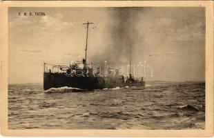 1914 SMS TATRA osztrák-magyar Tátra-osztályú romboló / K.u.K. Kriegsmarine / SMS Tatra Austro-Hungarian Navy Tatra-class destroyer. Phot. Alois Beer, F.W. Schrinner Pola 1916. (EK)