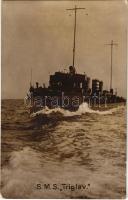 1916 SMS TRIGLAV Osztrák-magyar Haditengerészet Tátra osztályú rombolója / K.u.K. Kriegsmarine Zerstörter / Austro-Hungarian Navy destroyer SMS Triglav. R. Marincovich photo