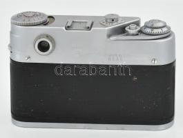 FED 4 szovjet fényképezőgép, Jupiter-8 2/50 objektívvel, eredeti bőr tokjában, dohos