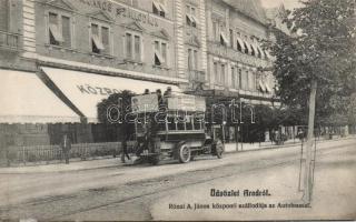 Arad Ronai János`s Hotel with the autobus