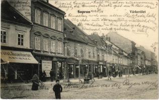 1907 Sopron, Várkerület, Fürst és Rosenberger üzlete (EB)