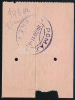 1940 III. osztályú katonajegy, Budapest Helyi Érdekű Vasutak Rt. Pomázról Budapestre, 6-10 km-es vis...