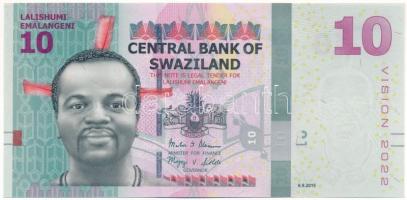 Szváziföld 2015. 10E emlékkiadás T:UNC Swaziland 2015. 10 Emalangeni Commemorative note C:UNC Krause P#41