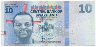 Szváziföld 2010. 10E T:UNC Swaziland 2010. 10 Emalangeni C:UNC Krause P#36