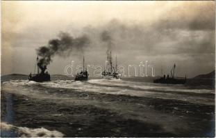 K.u.K. Kriegsmarine Radjacht / SMS Miramar, Osztrák-Magyar Haditengerészet kerekes gőzjachtja / Austro-Hungarian Navy yacht. Phot. Alois Beer, Schrinner Pola 1915. + &quot; K.u.K. KRIEGSMARINE S.M.S. WILDFANG&quot;