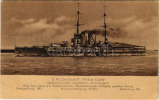 SMS Viribus Unitis az Osztrák-Magyar Haditengerészet Tegetthoff-osztályú csatahajója / K.u.K. Kriegsmarine / WWI Austro-Hungarian Navy Tegetthoff-class battleship