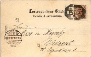 1898 (Vorläufer) Pola, Pula; Hafenpanorama / K.u.K. Kriegsmarine port