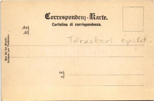 Pola, Pula; An der Riva, Stabsgebäude / Osztrák-Magyar Haditengerészet palotája / Austro-Hungarian N...