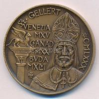 1980. Szent Gellért / Szeged MDCCCLXXX - Árvízi fogadalom MCMLXXX kétoldalas bronz emlékérem (42,5mm) T:UNC