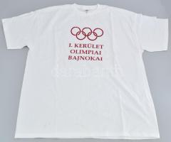 3 darab olimpiai relikvia, Budapest I. kerület ajándéka a kerület olimpiai bajnokainak: póló, bögre,...