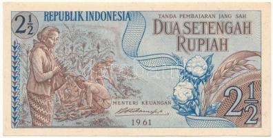 Indonézia 1961. 2 1/2R T:UNC,AU Indonesia 1961. 2 1/2 Rupiah C:UNC,AU  Krause P#79