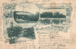 1899 Magdeburg with tennis players, restaurant