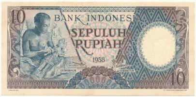 Indonézia 1958. 10R T:UNC,AU Indonesia 1958. 10 Rupiah C:UNC,AU  Krause P#56