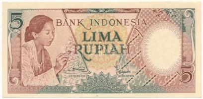 Indonézia 1958. 5R T:AU Indonesia 1958. 5 Rupiah C:AU  Krause P#55