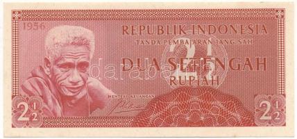 Indonézia 1956. 2 1/2R T:UNC Indonesia 1956. 2 1/2 Rupiah C:UNC Krause P#75