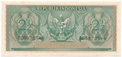 Indonézia 1956. 2 1/2R T:UNC
Indonesia 1956. 2 1/2 Rupiah C:UNC
Krause P#75