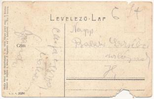 Keszthely, látkép a kőhíddal. Mérei Ignác 1. sz. 1909. (b)