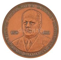 Bozó Gyula (1913-2004) 2003. Batthyány-Strattmann László 1870-1931 kétoldalas bronz emlékérem, műanyag tokban (42,5mm) T:AU